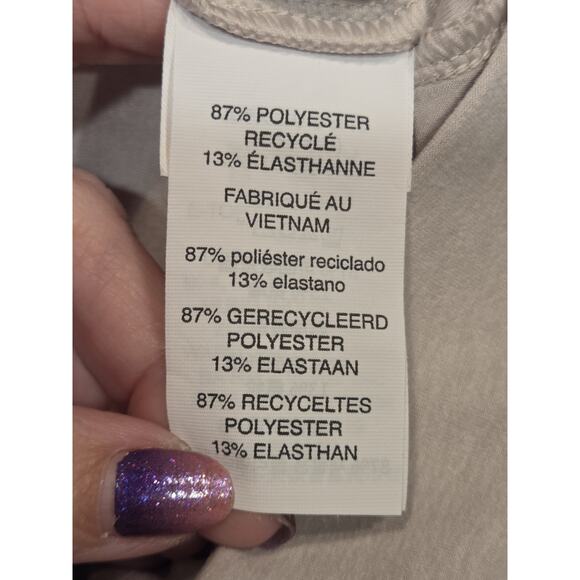 Vuori Elevation Trouser Dreamknit Move Pleated Pants Ecru Heather | M EUC - Picture 9 of 12